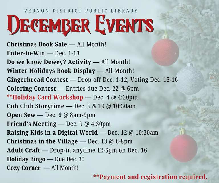 December Events