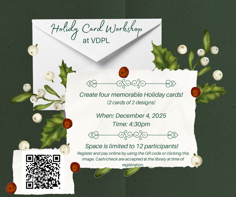 Dec 4 @ 4:30pm, please register