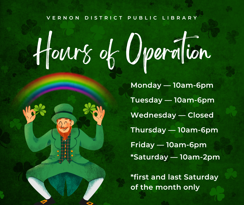 We are open Mondays, Tuesdays, Thursdays, and Fridays 10am to 6pm. We are also open the first and last Saturday of the month from 10am until 2pm. 